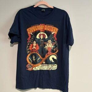 Hocus Pocus Sanderson Sisters Back From the‎ Dead Halloween Blue T-Shirt Large
